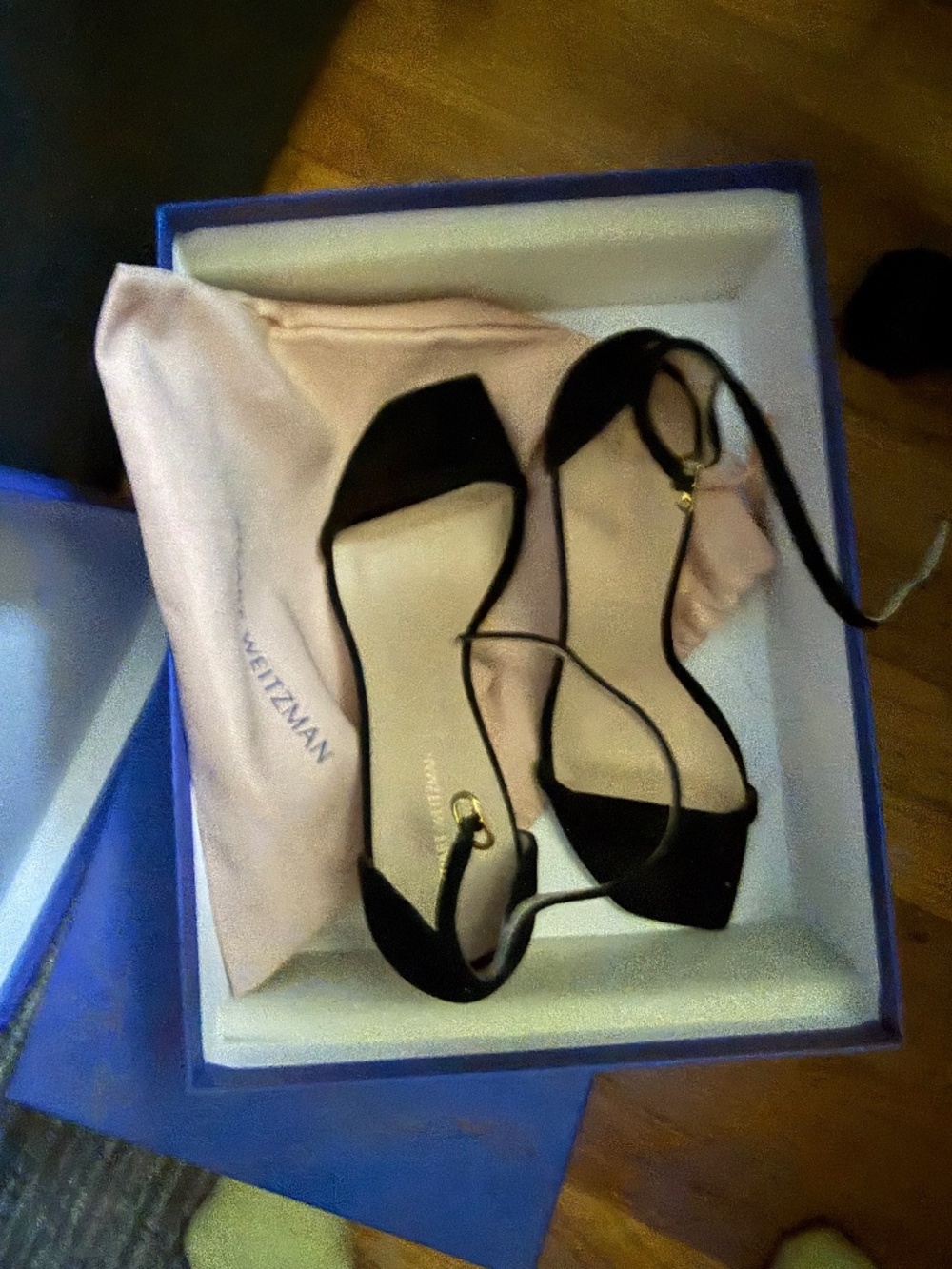 STUART WEITZMAN Amelina 75 suede heeled sandals - worn 1x